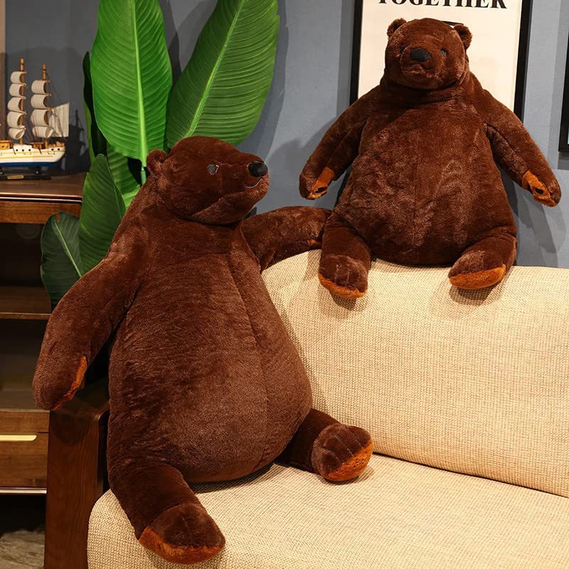 Sausudols Teddybär Plüsch 60 cm Teddy Bär Stofftier Plüschtier Kuscheltier Geschenk für Kinder und Erwachsene Dunkelbraun