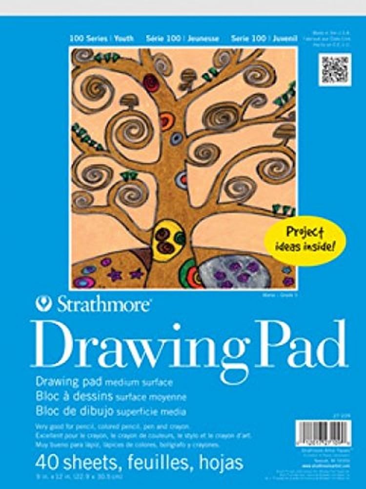 Strathmore (27-119 100 Series Youth Drawing Bulk Pack, 9 by 12", White, 200 Sheets