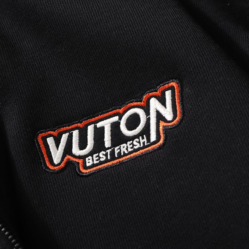 Men's Padded Warm Jacket Spring Coat Full Zipper White Heart Design Casual Sportswear