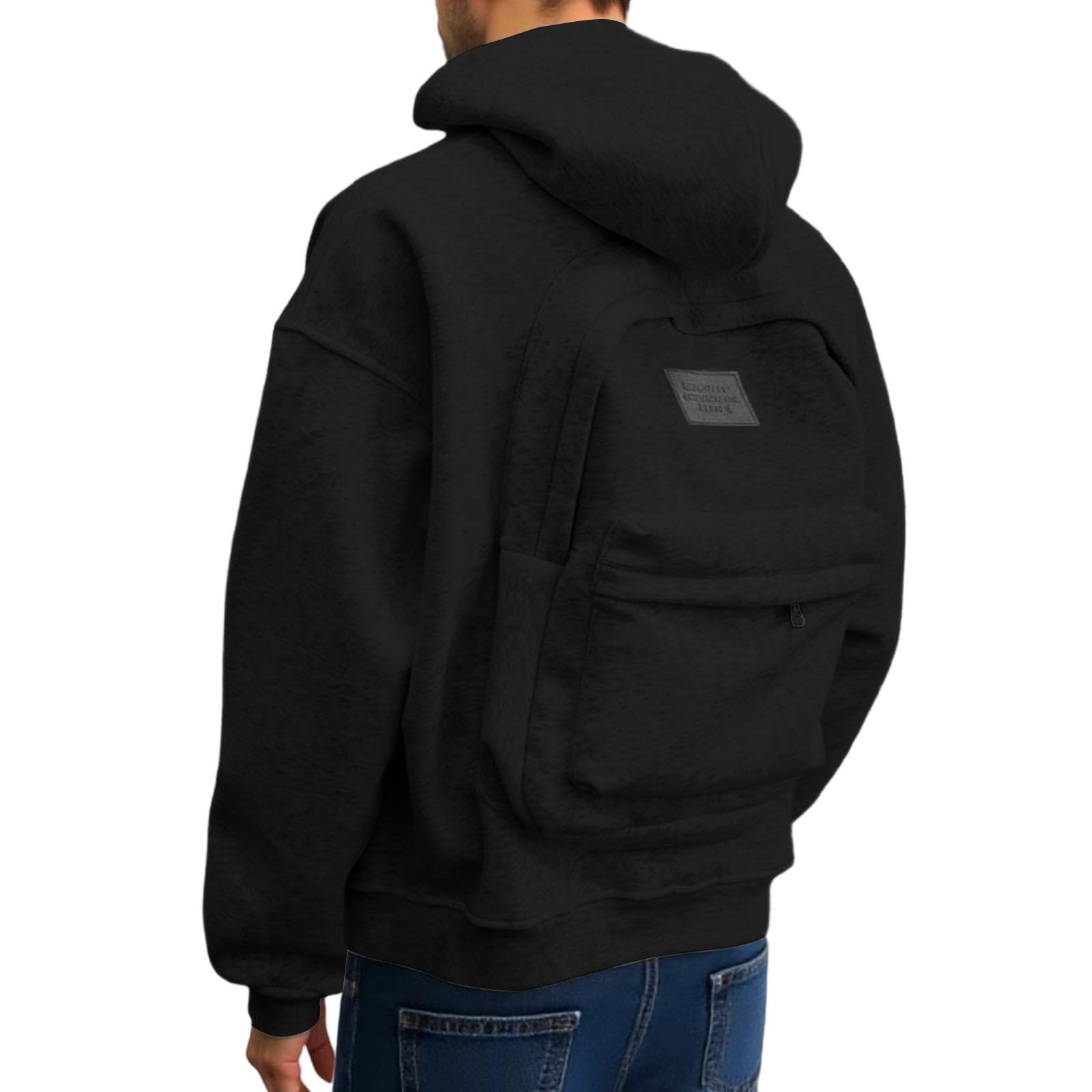 Sudadera con capucha para mujer con diseño único de mochila, informal, para uso diario y actividades al aire libre