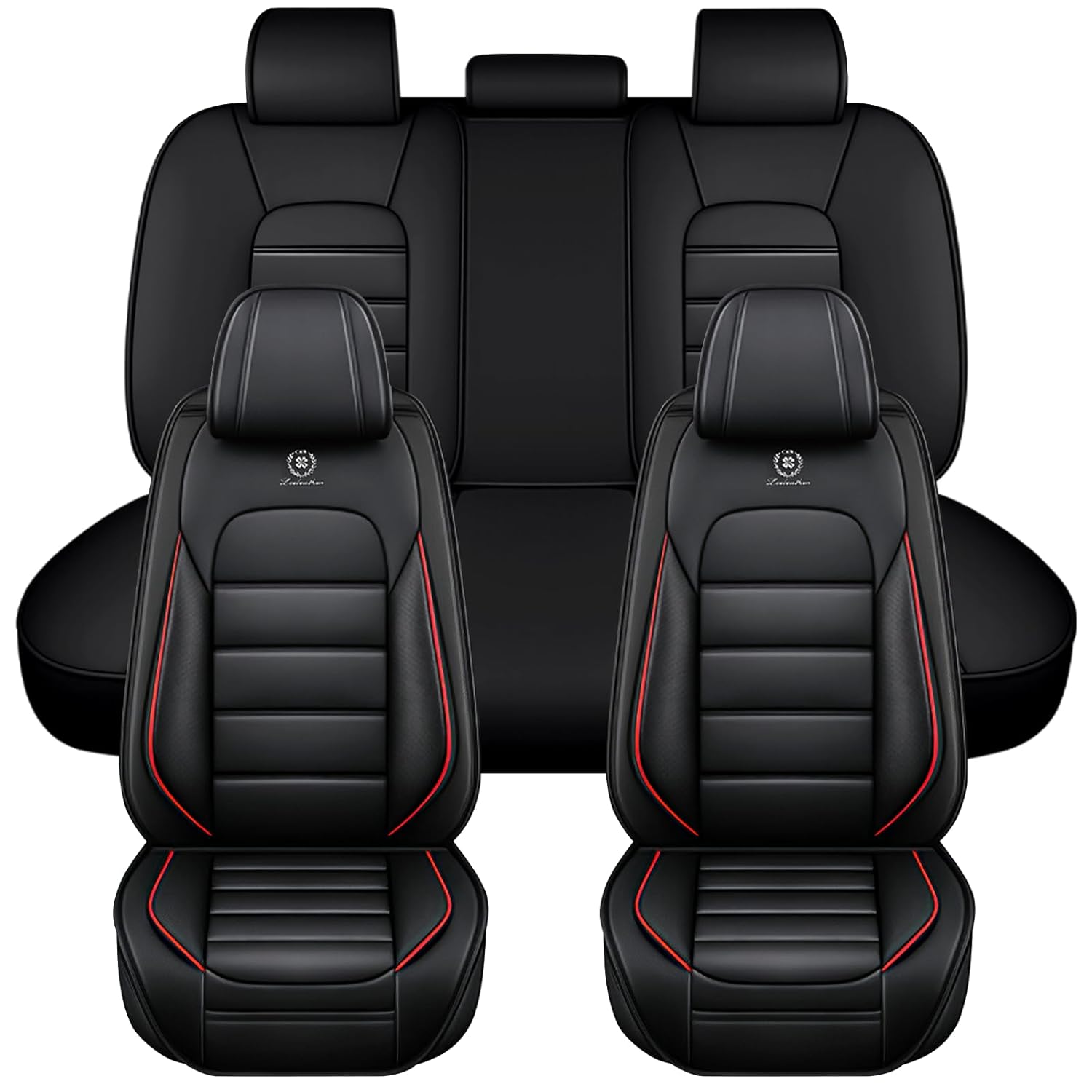 Truck Seat Covers Full Set for Ford Bronco 2021 2025 Waterproof Premium Leather Car Seat Protectors for SUV