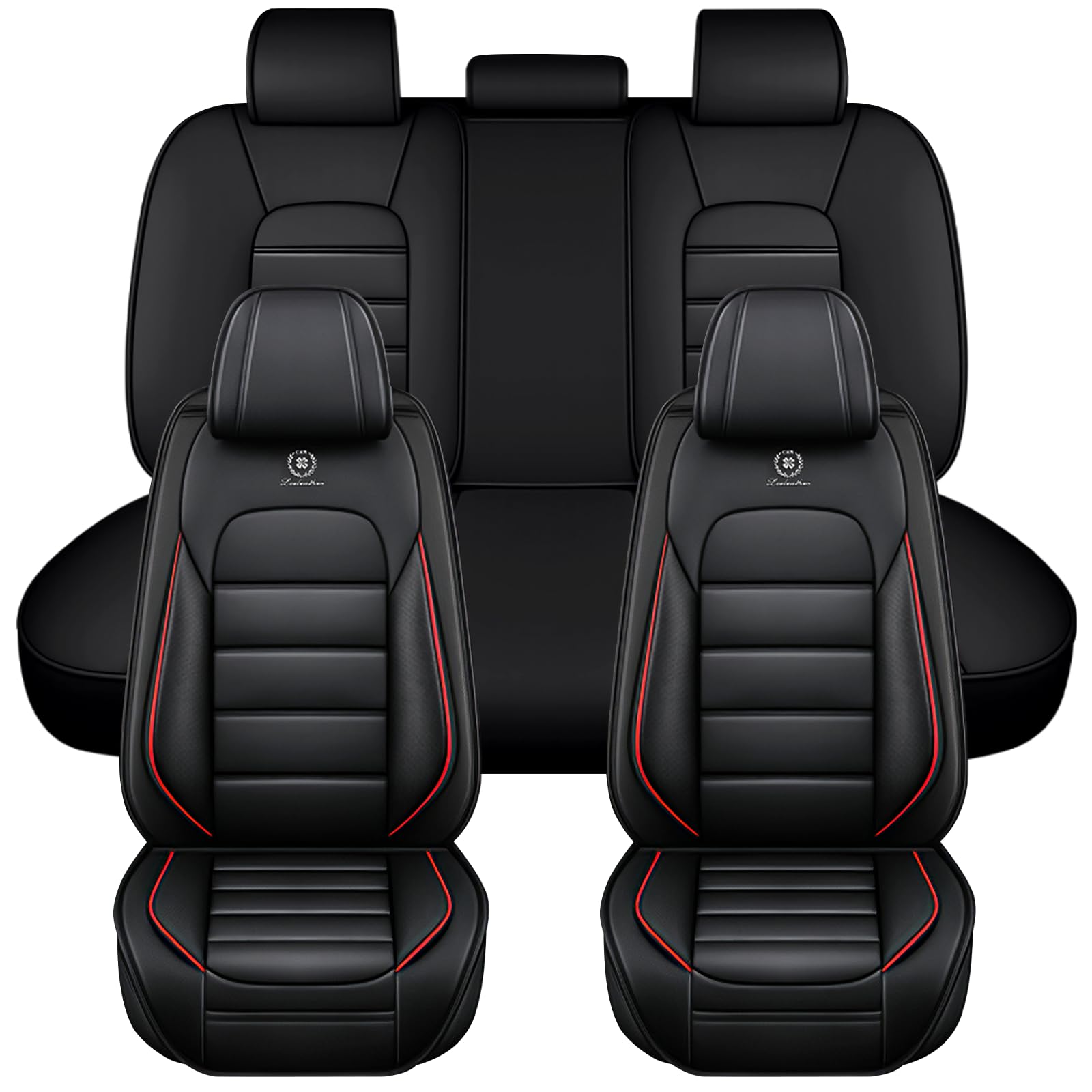 Truck Seat Covers Full Set for Ford Bronco 2021 2025 Waterproof Premium Leather Car Seat Protectors for SUV