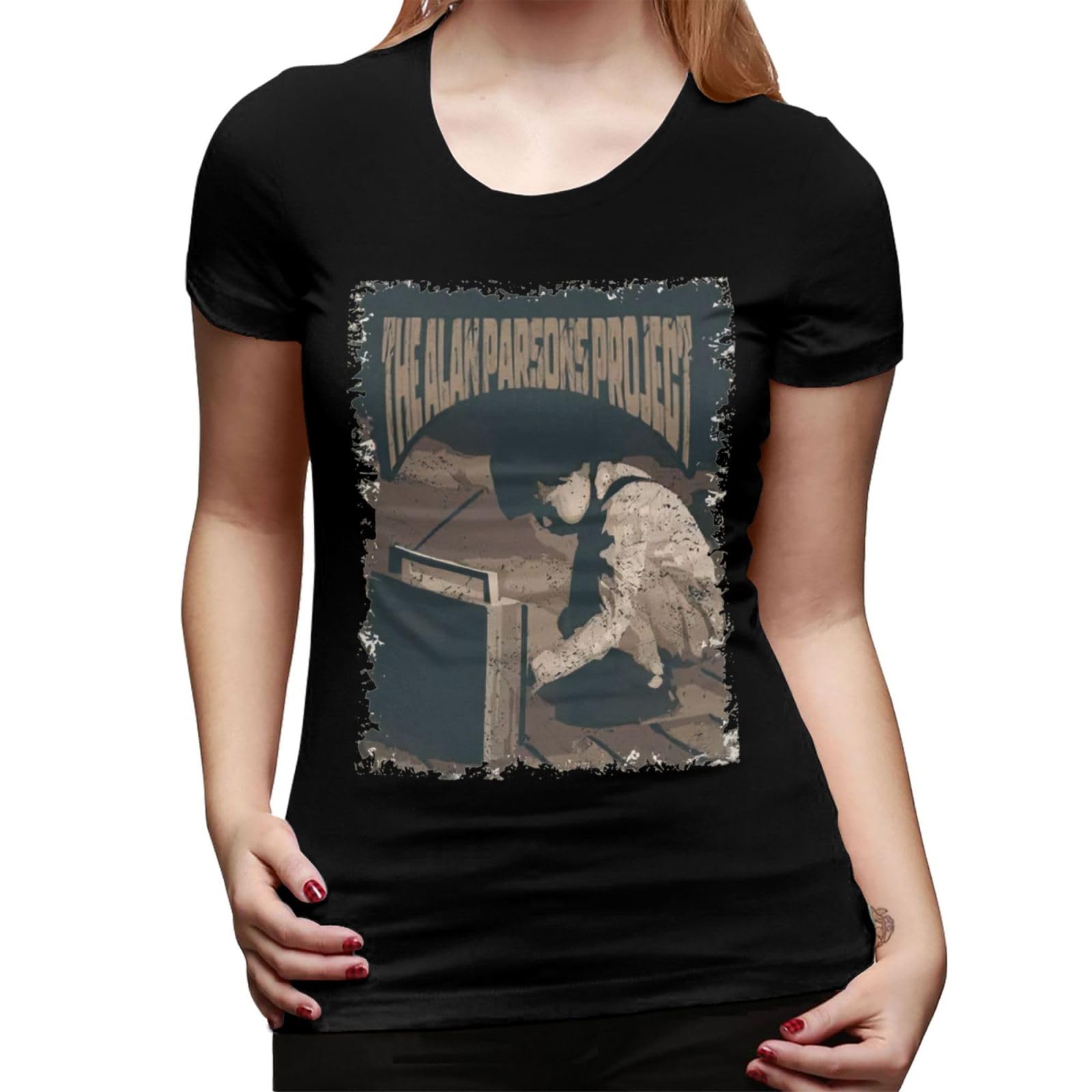 AiisbousWomen Loose Lightweight Short Sleeve Crewneck Shirts Tops