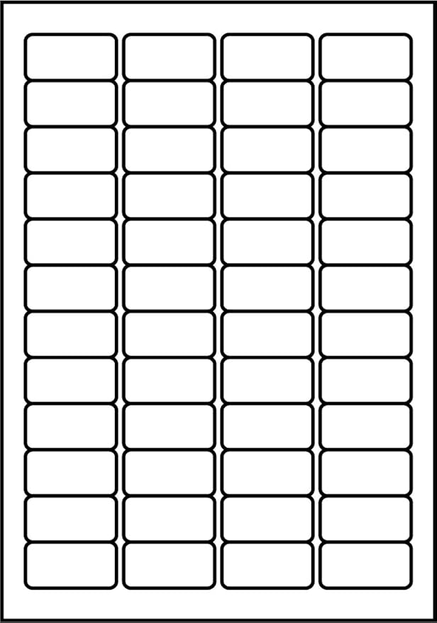 SmithPackaging A4 Self Adhesive Address Labels, 48 Labels Per Sheet