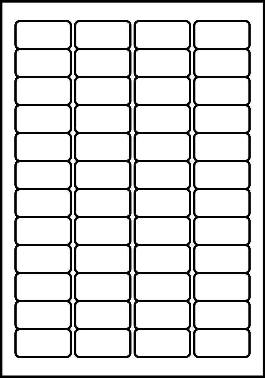 SmithPackaging A4 Self Adhesive Address Labels, 48 Labels Per Sheet, 100 Sheets, 45.7 x 21.2mm 4800 Labels, White,5060741920154