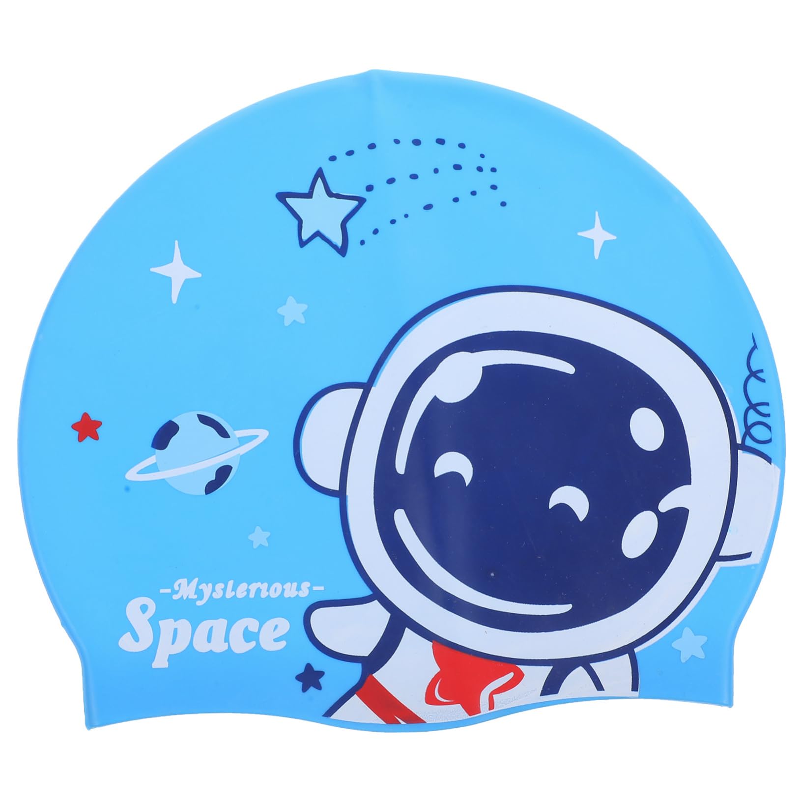Kisangel Badekappe aus Silikon für Schwimmbrille für Erwachsene gießen schwimmkappe für badekappen für -Badekappen für Mädchen Badekappe für Kleinkinder Blue