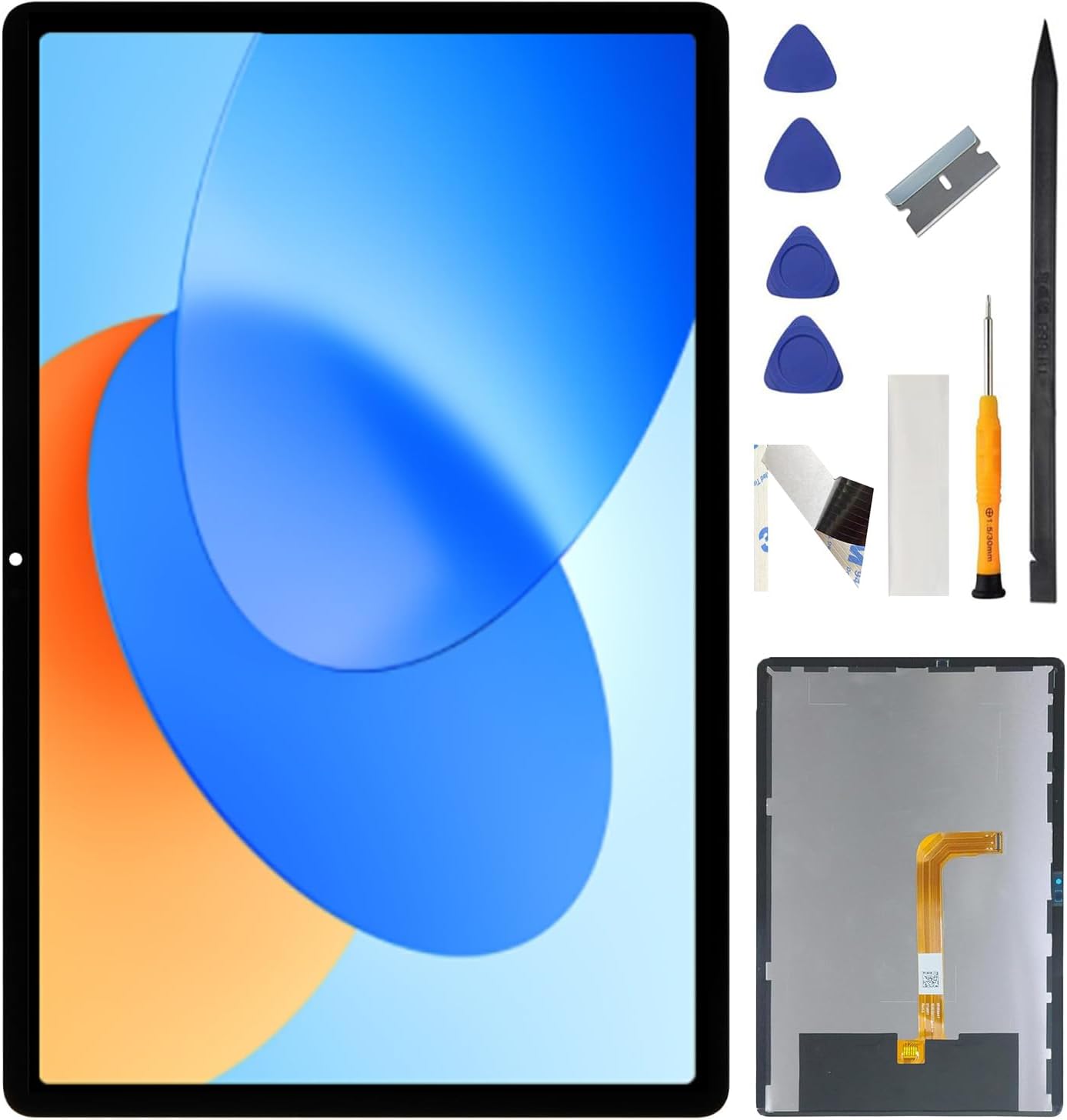 for Samsung Galaxy Tab A9+ Touch Screen Replacement for Samsung Tab A9 Plus LCD Display Replacement Screen SM-X210 SM-X215 SM-X216 Digitizer Assembly Repair Kit Black