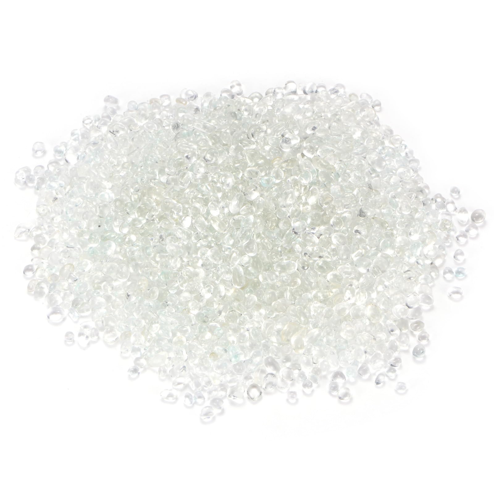 M METERXITY High Luster Round Fire Glass Beads, Glass Gems, Glass Pebbles