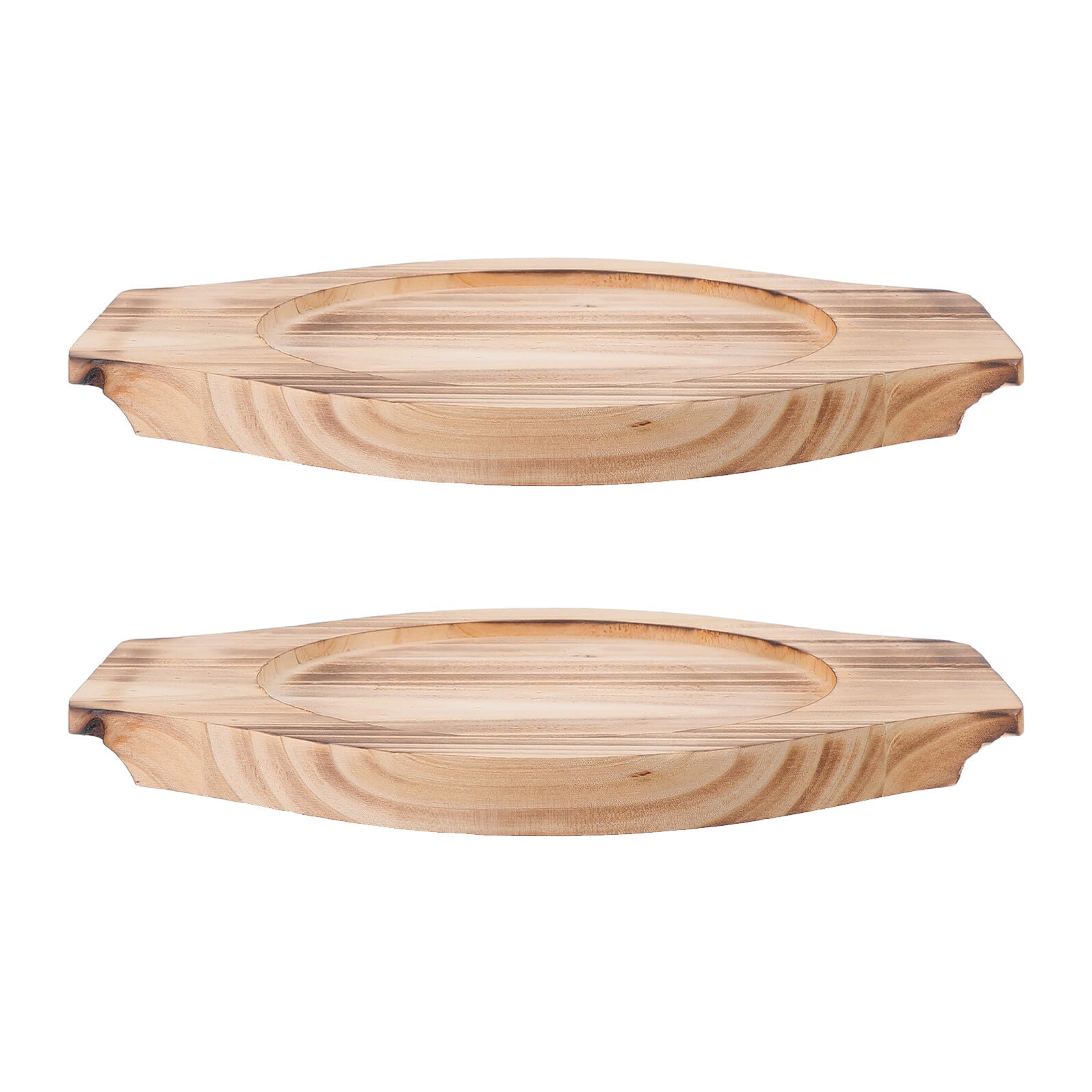 Salvamanteles de madera ovalada para evitar quemaduras en la mesa al servir fuentes calientes