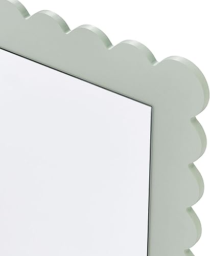 Miniatura 9 de Modway Emmeline Espejo de pared rectangular festoneado en salvia