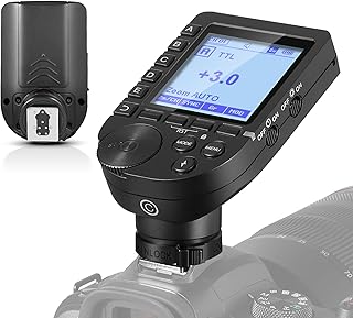 NEEWER QPRO-C TTL Wireless Flash Trigger Compatible with Canon 1/8000s HSS Tilt Design Large LCD Screen 5 Group Buttons 9 Customizable Functions for Q4 Q3 Z1 Z760 NW420 NW655 NW665 S101-300W/400W PRO