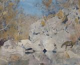 In a corner on the Macintyre Poster Print by Tom Roberts (24 x 36)