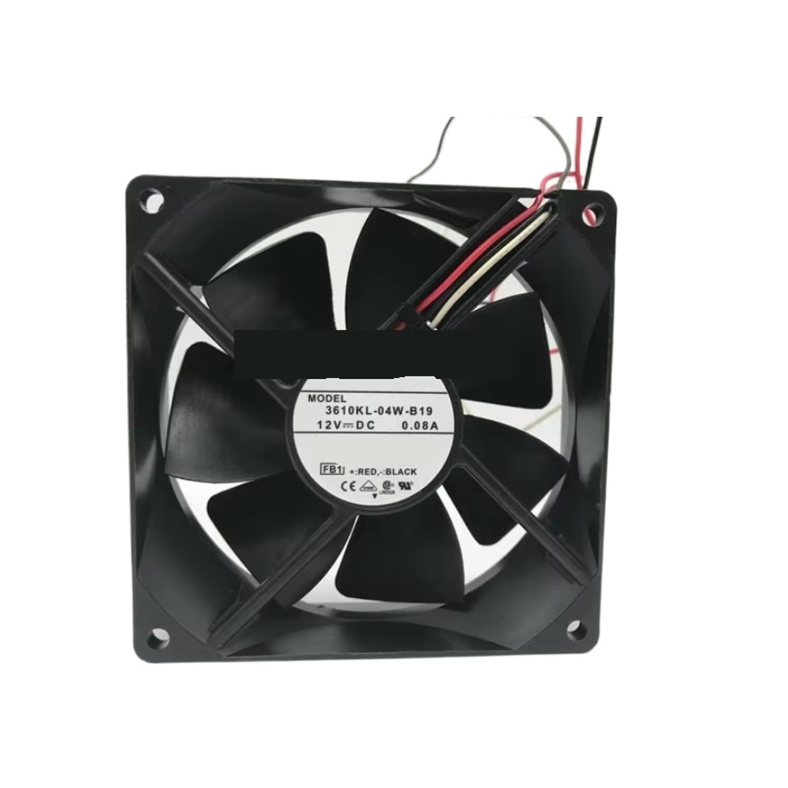 TPKMVGAP 3610KL-04W-B19 FB1 DC 12V 0.08A 90x90x25mm 3-Wire Server Cooling Fan