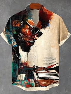 Men’s Digital Printed Elastane Shirt | Stretchable Casual Half Sleeve Shirt for Men | Premium Soft Fabric Stylish Summer W... Price In India