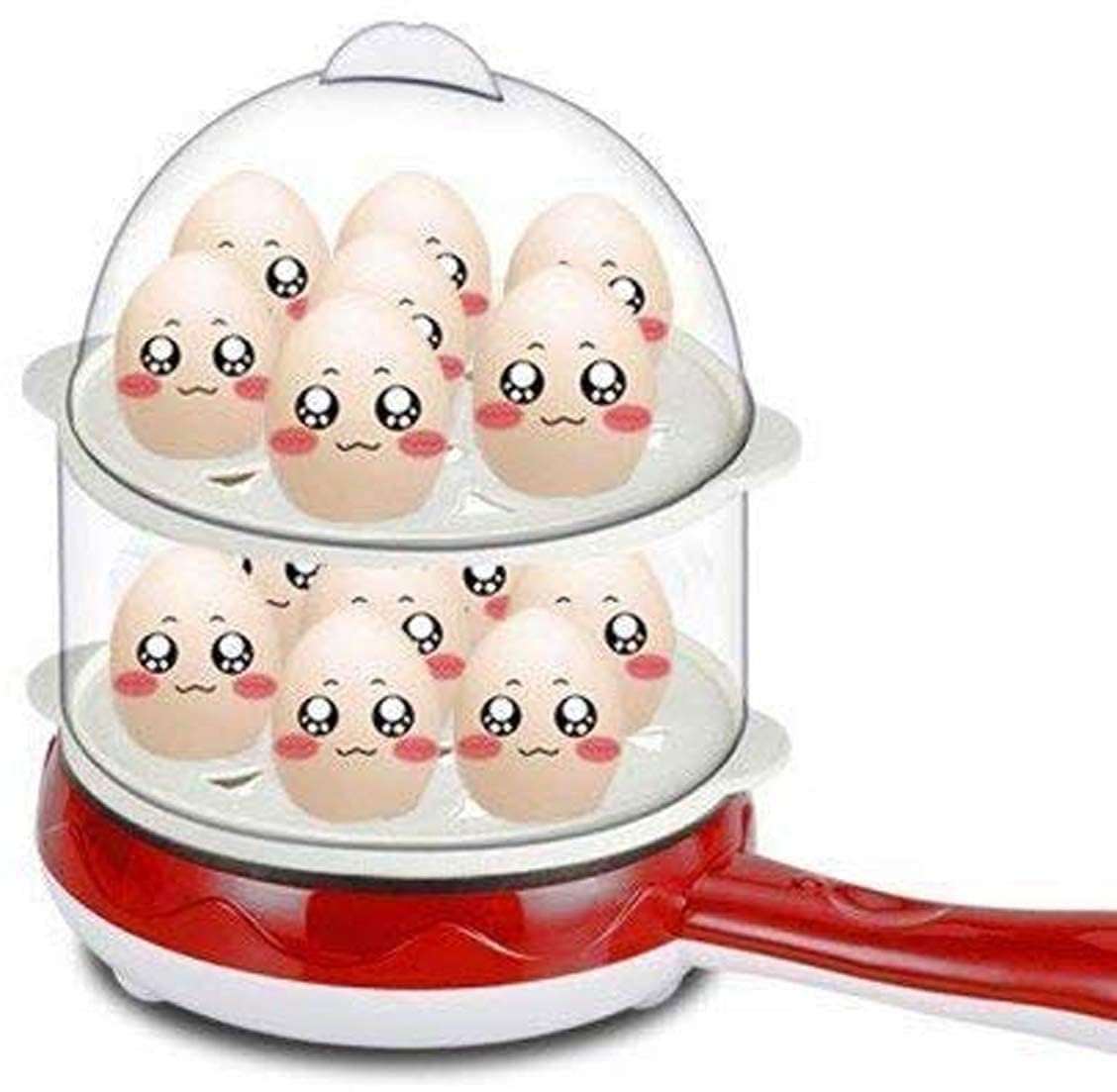 JSMorison Double Layer with Handle Egg Boiler – Efficient, Space-Saving Electric Egg Cooker for Boiling Eggs, Steaming, and More – Easy to Use and Clean-picture-27
