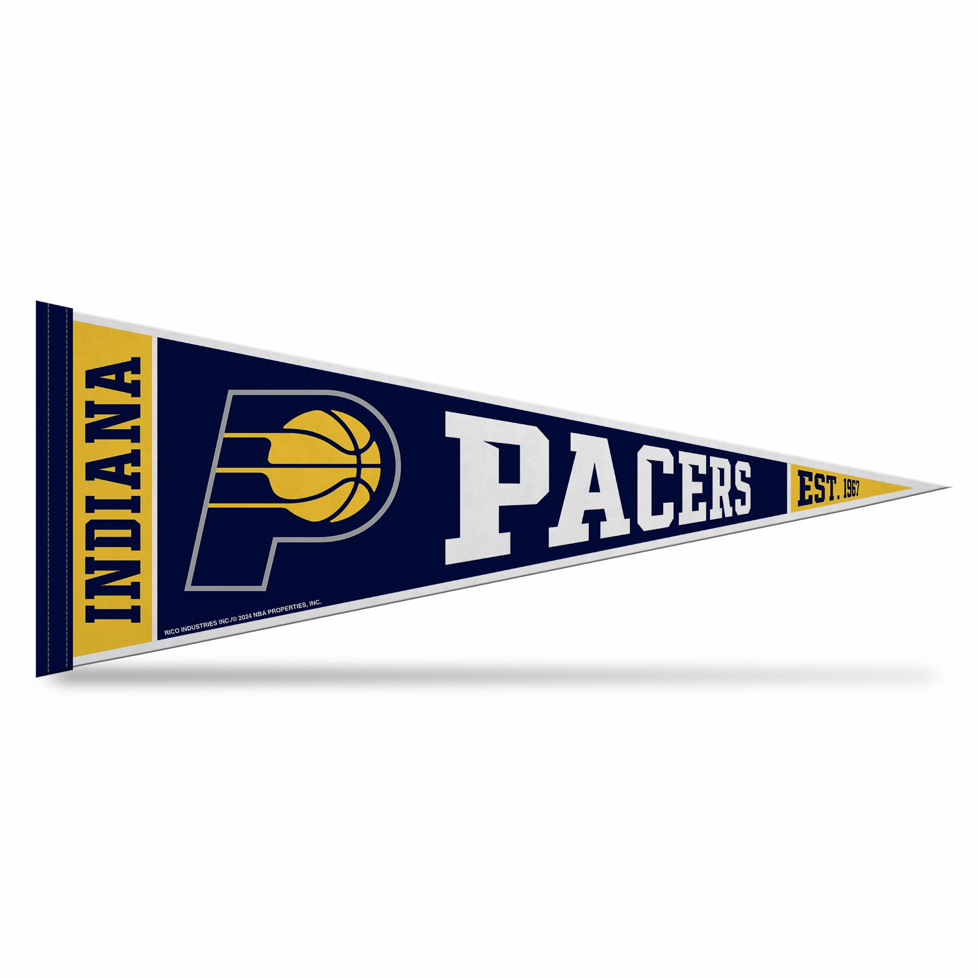 Rico Industries NBA Basketball 12" x 30" Felt Wall Décor Pennant - Great for Home/Bed Room/Man Cave Décor