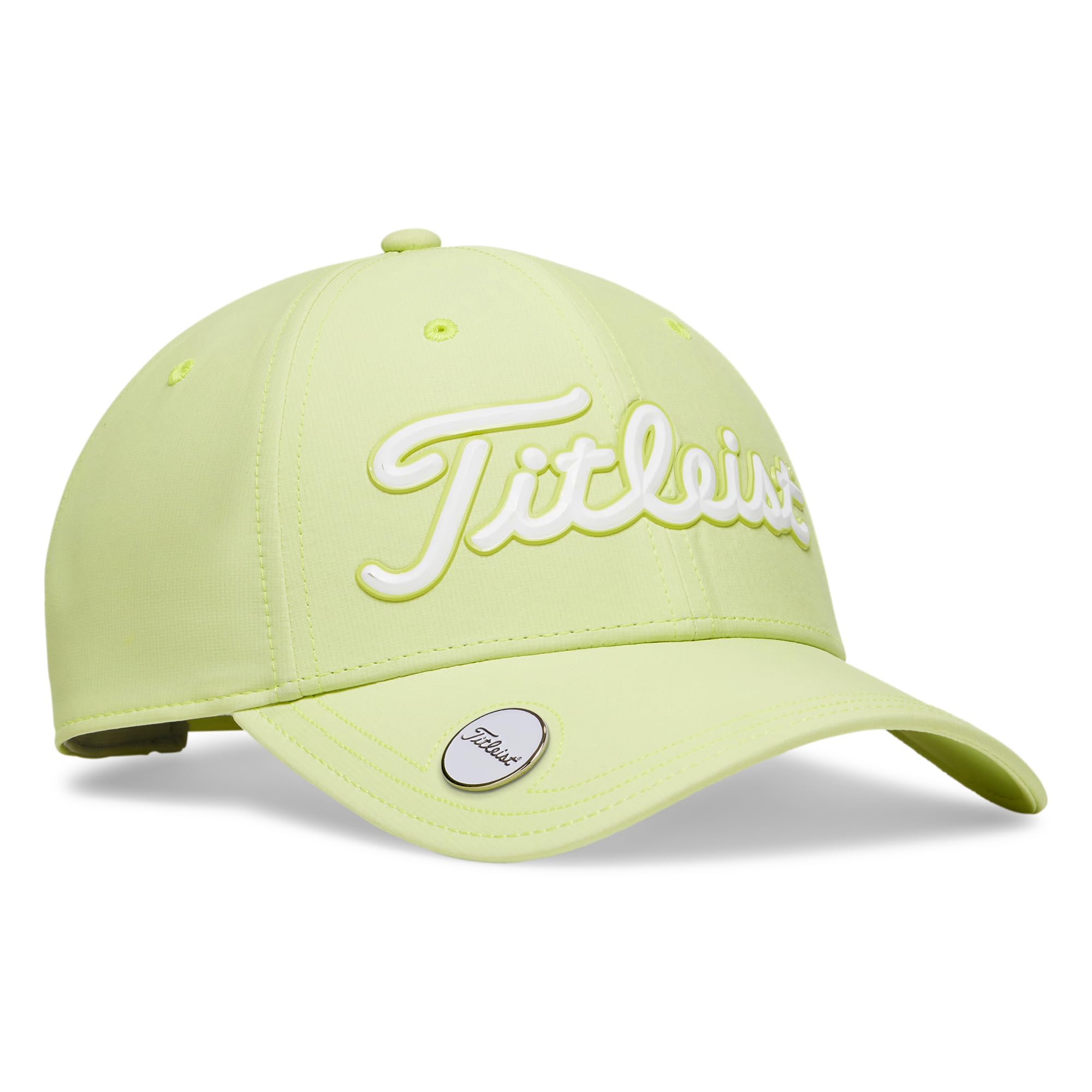 Titleist Players Performance Ball Marker Golf Cap, Lime/White, Adjustable