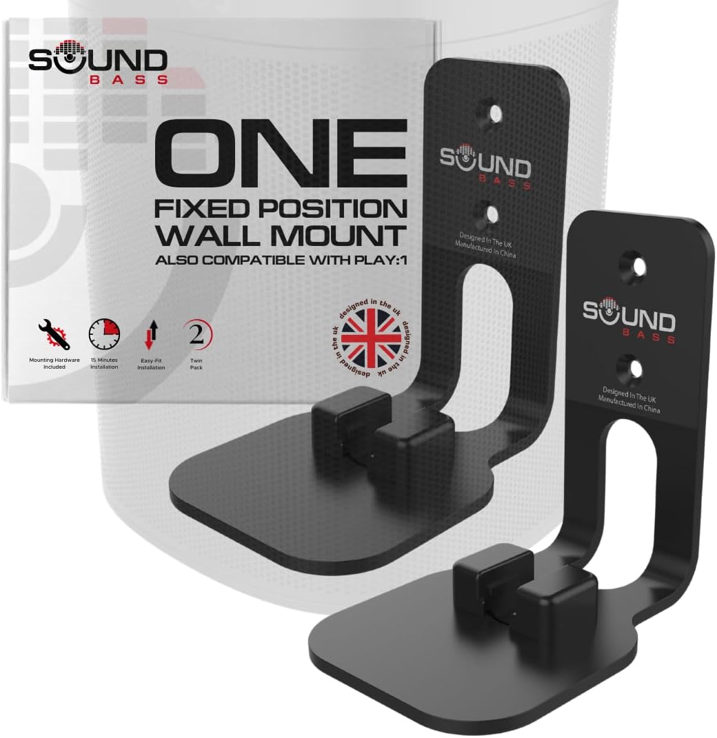 Sound Bass wall mount bracket twin pack for Sonos