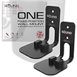 ONE, ONE Gen 2, ONE SL & Play:1 Wall Mount Bracket, Twin Pack [2pcs], Black, Compatible with Sonos ONE, ONE Gen 2, ONE SL & PLAY1 Speaker
