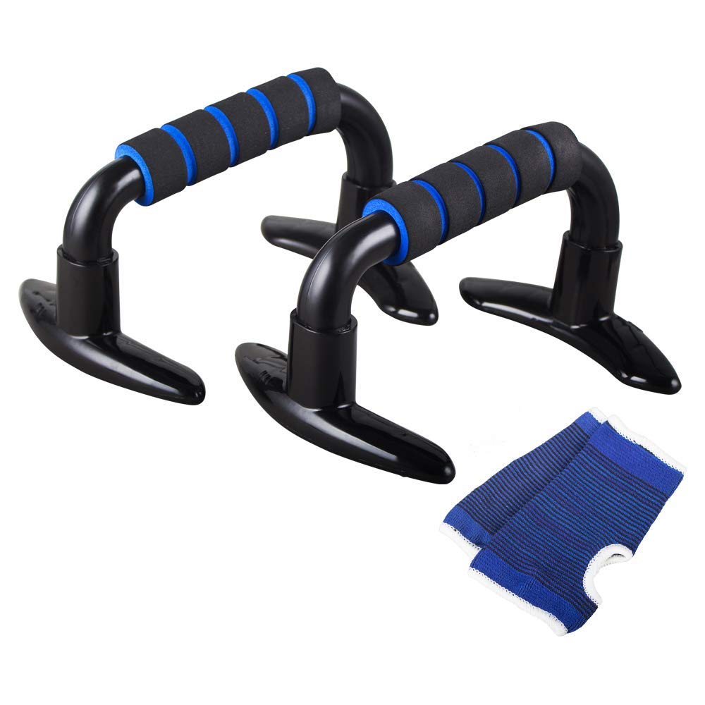"push Up Bars, Removable Workout Pushup Stands Handles Set with Comfort Grips and Gloves for Upper Body Muscle Training"-image-47