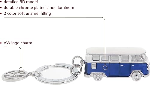 Miniatura 2 de BRISA VW Collection - Llavero Volkswagen Bus T1 modelo 3D Azul  Patchwork talla única