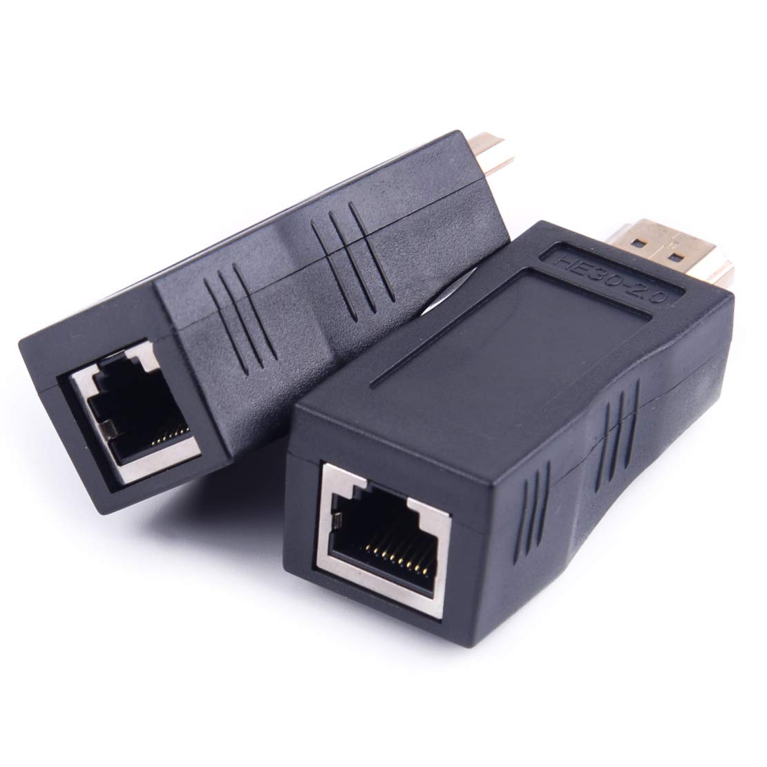 4 K 3d hdmi 30 m Extender a RJ45 sobre adaptador de señal TX RX de red Ethernet LAN y Cat 5E/6, negro