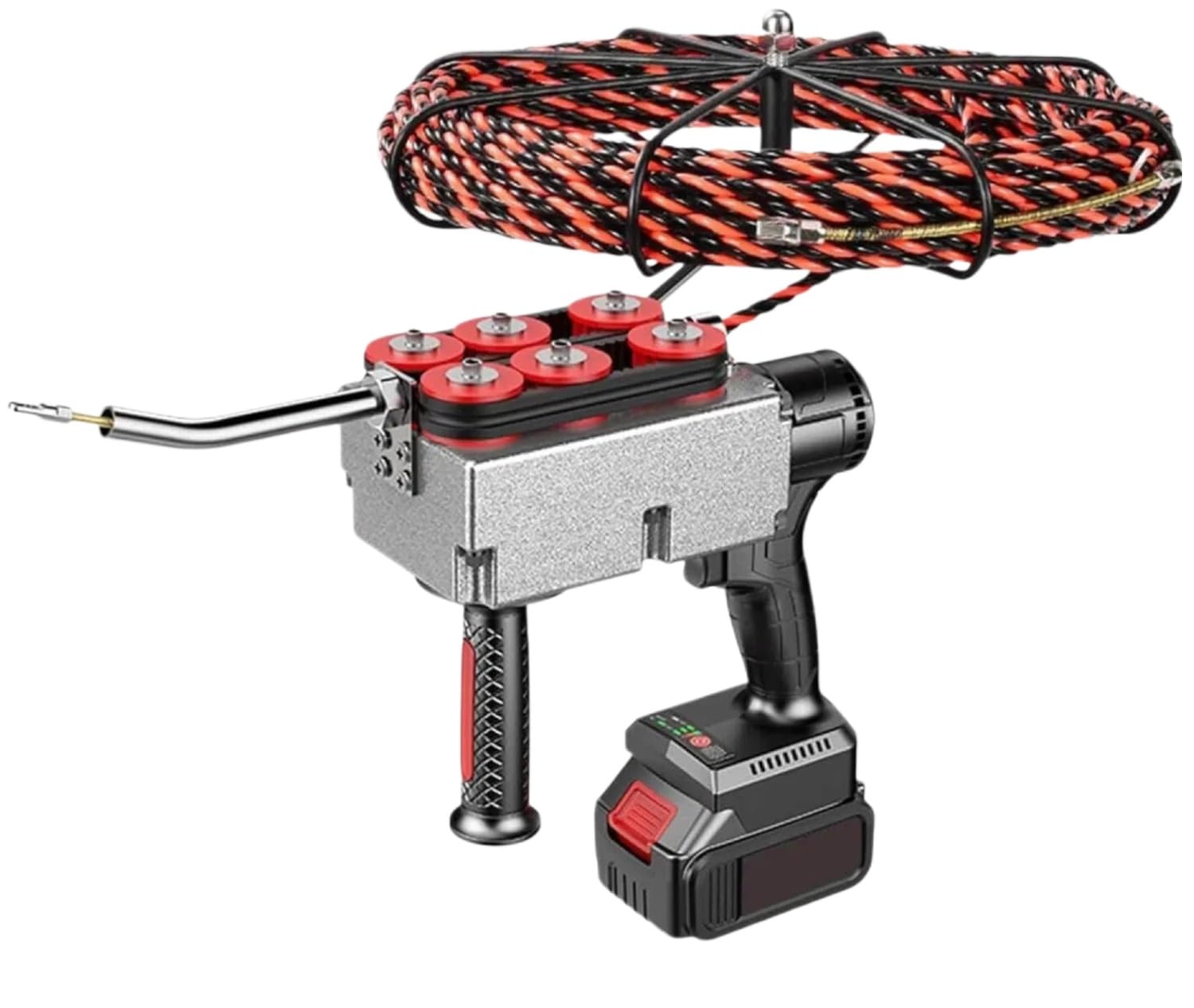 Máquina automática de encordado de cables con tracción de 21V para guiar hilos sin esfuerzo