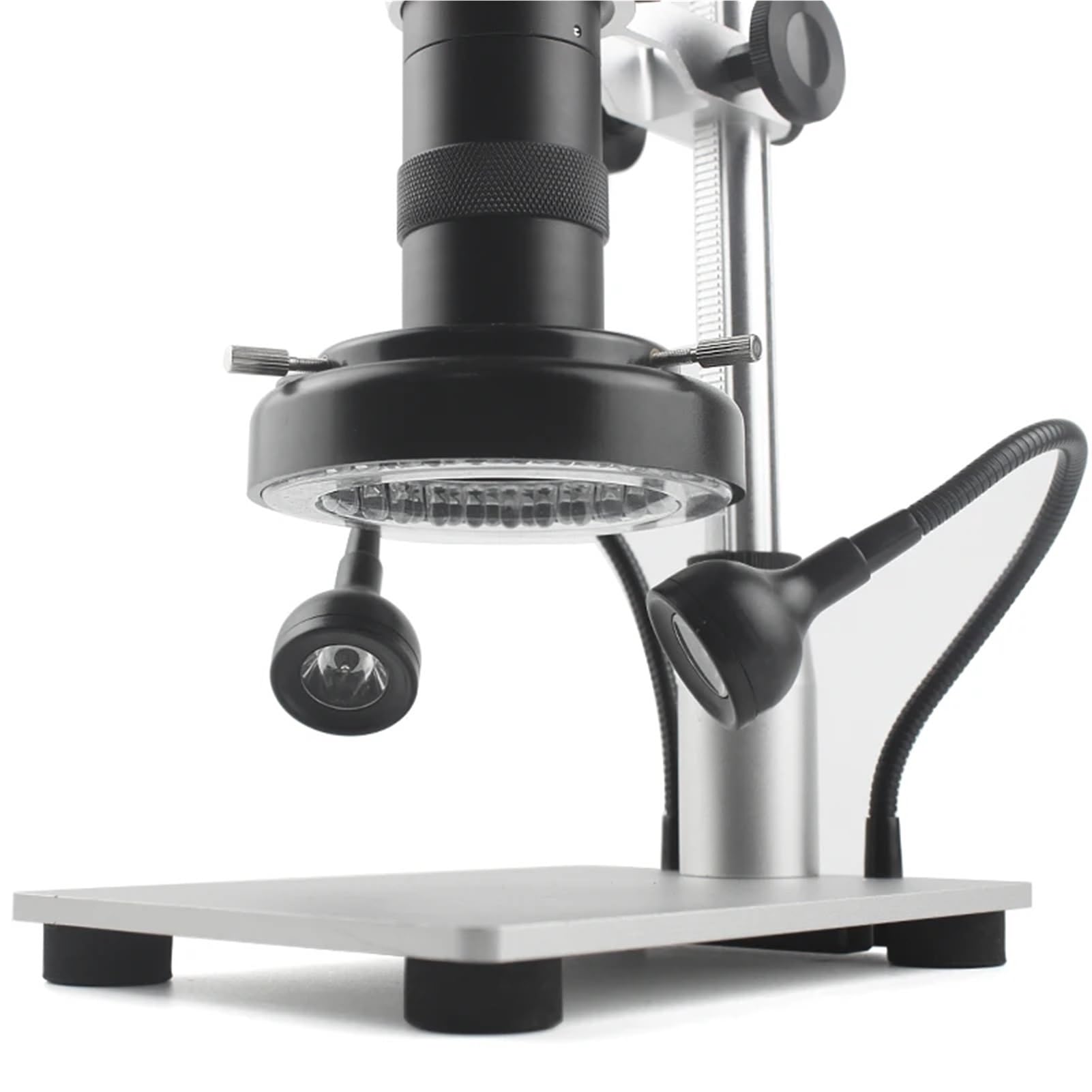 Microscopio Elettronico Digitale 1080P Z Obiettivo 130X E Lampada Circolare A Led Do Riparazione Di Telefoni - Uscita Vga E Hdmi