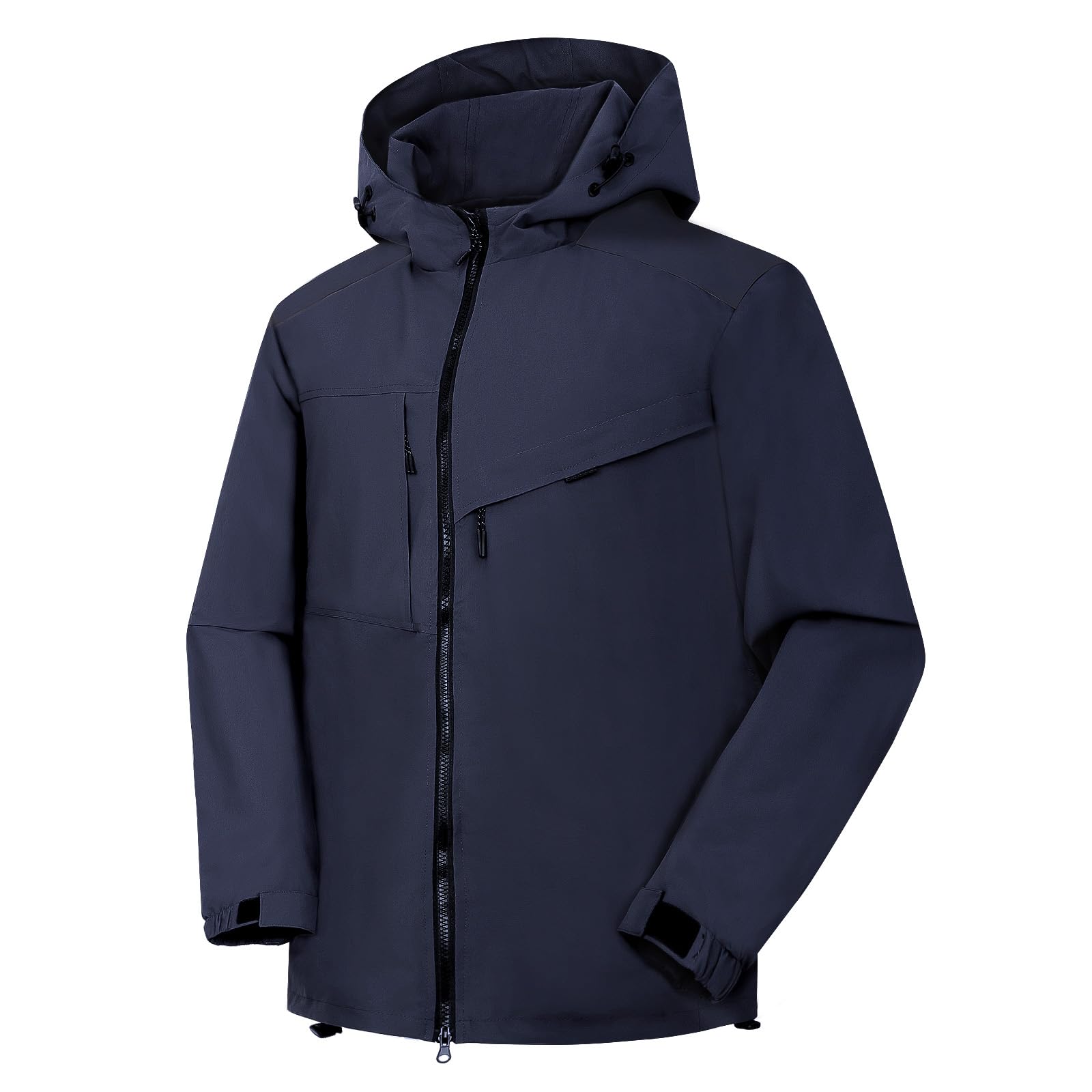 Abrigo Impermeable para Hombre Chaqueta para La Lluvia de Montaña al Aire Libre Cortavientos Ligero Chaqueta Informal de Otoño para Senderismo y Pesca