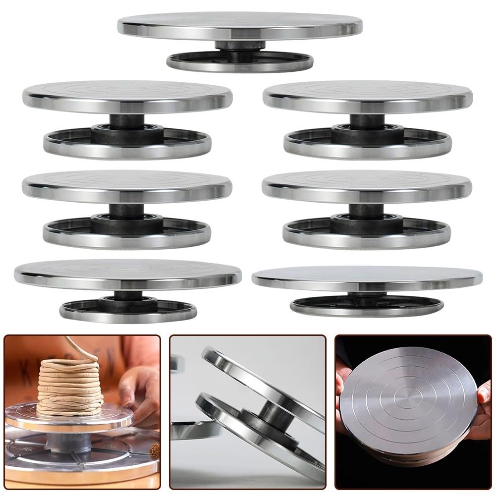 Robuster Drehteller aus Aluminiumlegierung mit doppelseitiger Drehung für Bildhauer und künstlerischen Modellbau (30 cm unter 20 cm)
