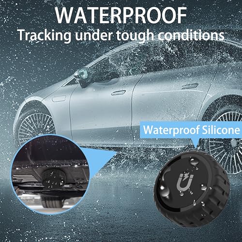 Image of ZORBES for Apple Case Magnetic Suction Case Holder, Protective Cover Case for GPS Tracker IP68 Waterproof Shockproof Holder for Pet Wallet Bike Keys