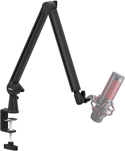 Mic Arm, Premium Microphone Boom Arm with Cable Management, 360°Rotatable Broadcasting Boom Arm, Mic Boom Arm for Podcasts, Streaming, Gaming, Home Office, Recording