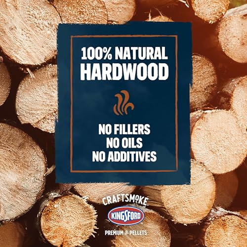 Image of Kingsford Craftsmoke Premium Grilling Wood Pellets, Mesquite BBQ Pellets for Grilling, 100% Natural Hardwood, 20 pounds