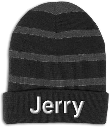 Acrylic Women Striped Skull Cap Hats 