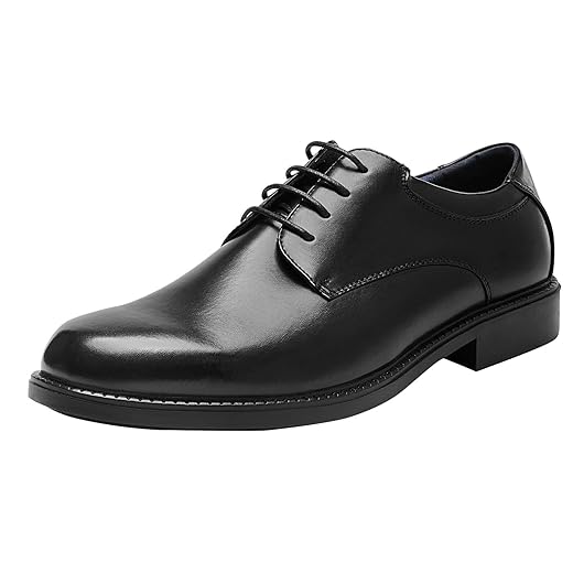 Bruno Marc Men's Business Shoes Derby Lace-Up Shoes Suit Shoes Leather with Oxford Lining
