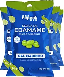 Kit 4 Packs Snack De Edamame Sal Marinho Repeat 28G