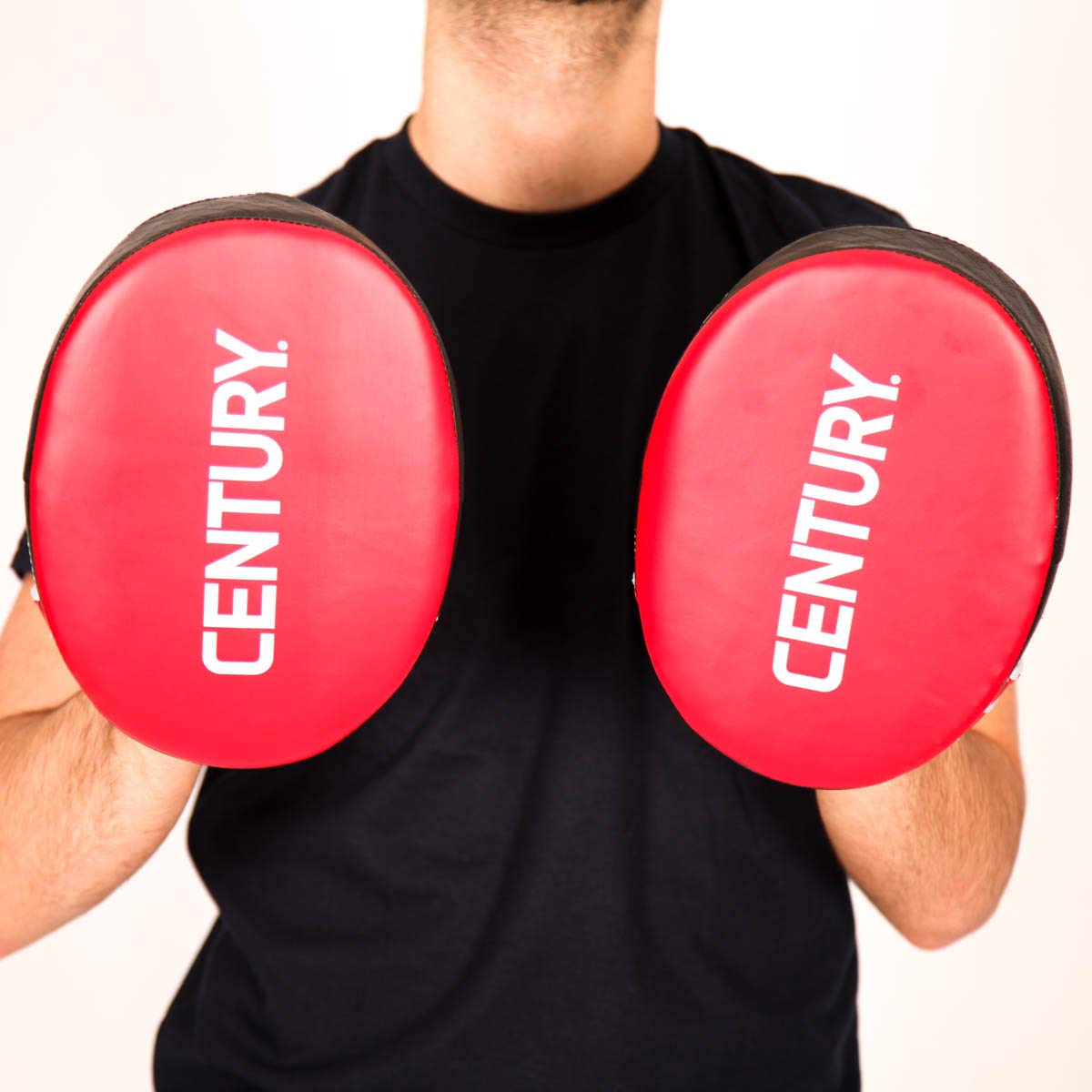Century Brave Hand Pratzen Punch Mitts Partner Training Schwarz Rot