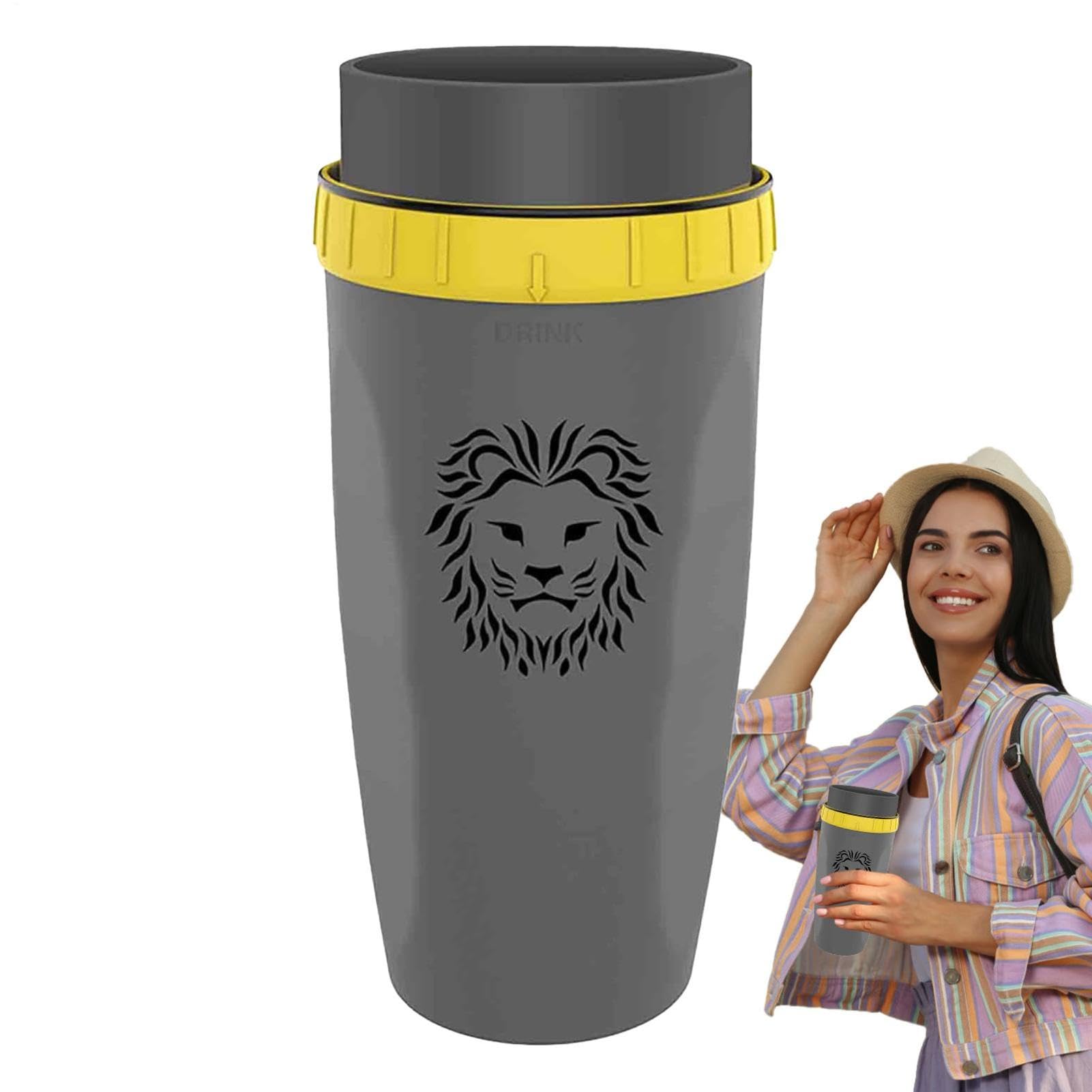 Taza de agua de cierre giratorio a prueba de fugas y aislamiento térmico para niños