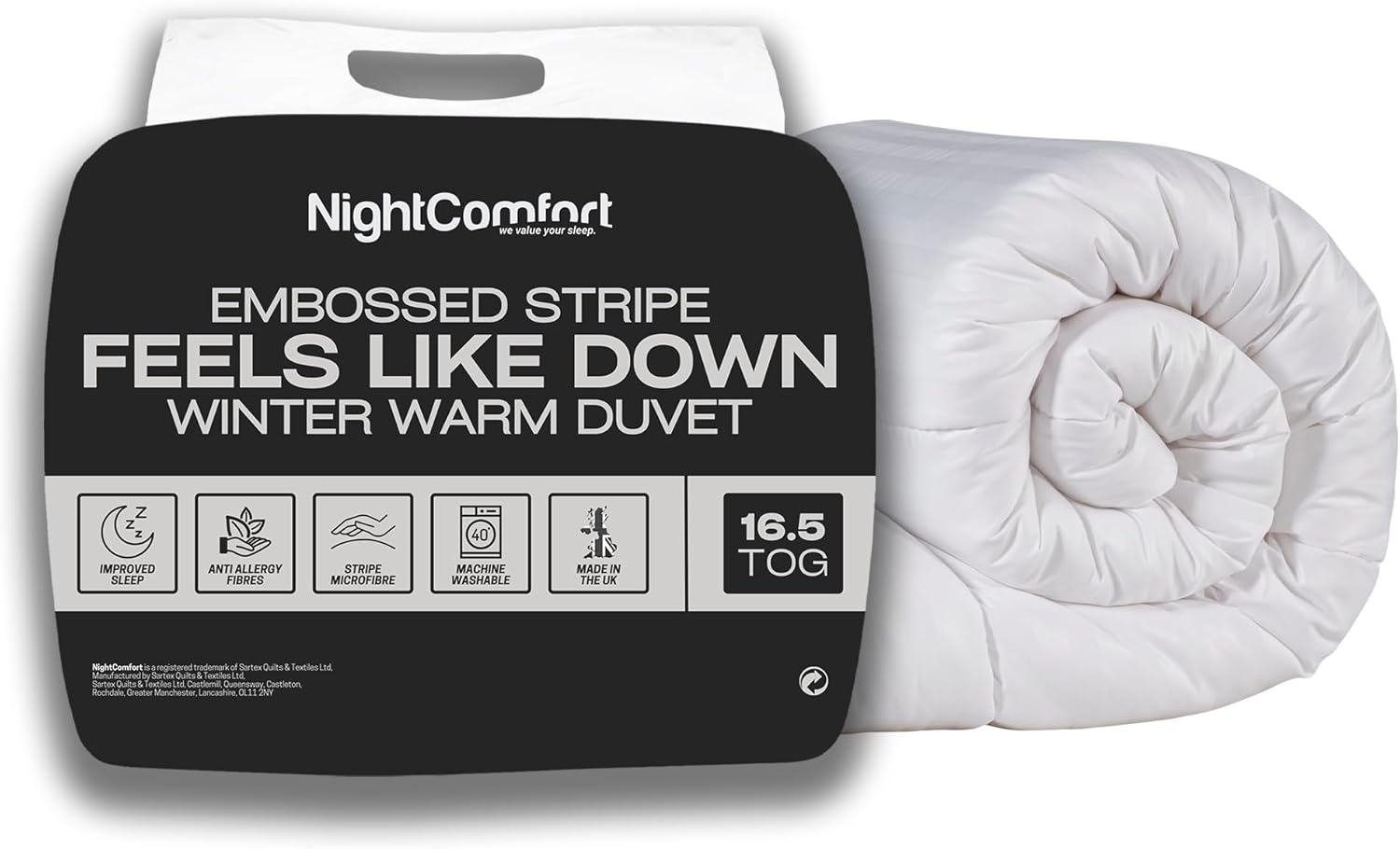 Night Comfort 16.5 Tog Double Duvet Heavyweight Winter Warm Feels Like