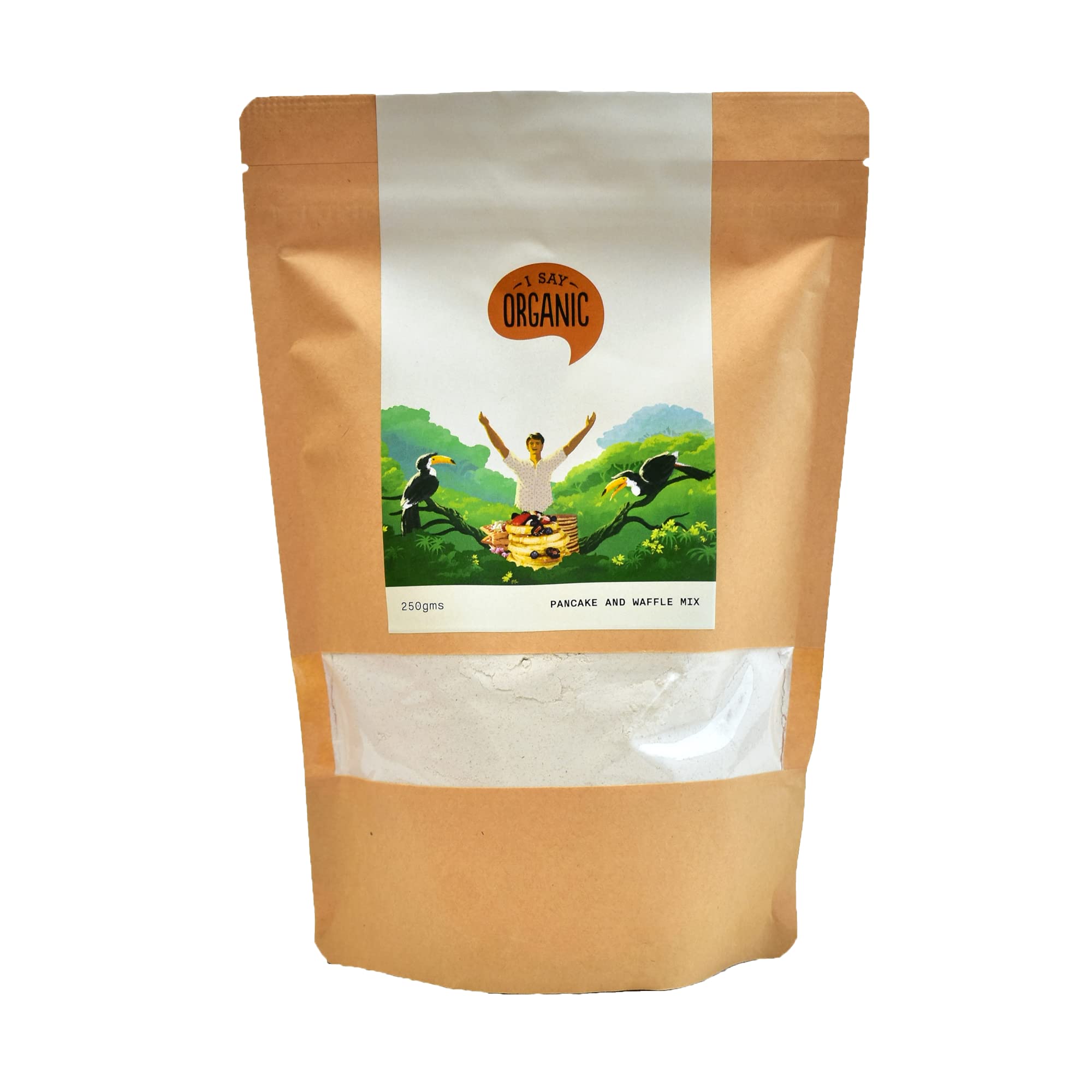 I Say Organic - Organic Pancake & Waffle Mix | 250g | No Maida | Instant Breakfast Mix | Eggless | Vegan & Vegetarian (B09ZF6M3JT) Amazon Price History, Amazon Price Tracker