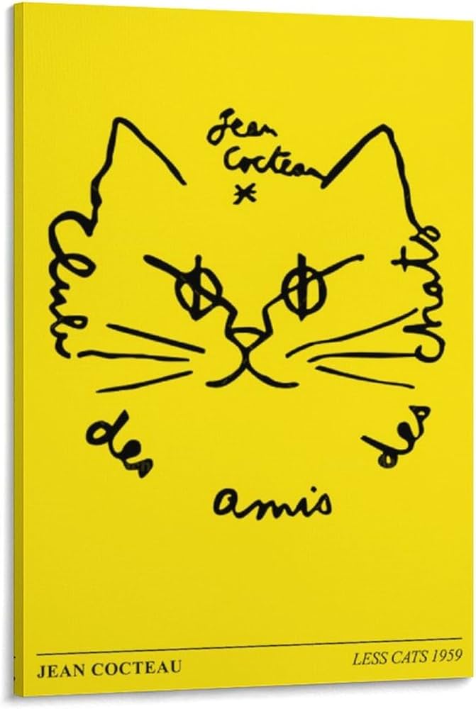Amazon.co.jp: ジャン・コクトー 絵画抽象アートポスター アートパネル