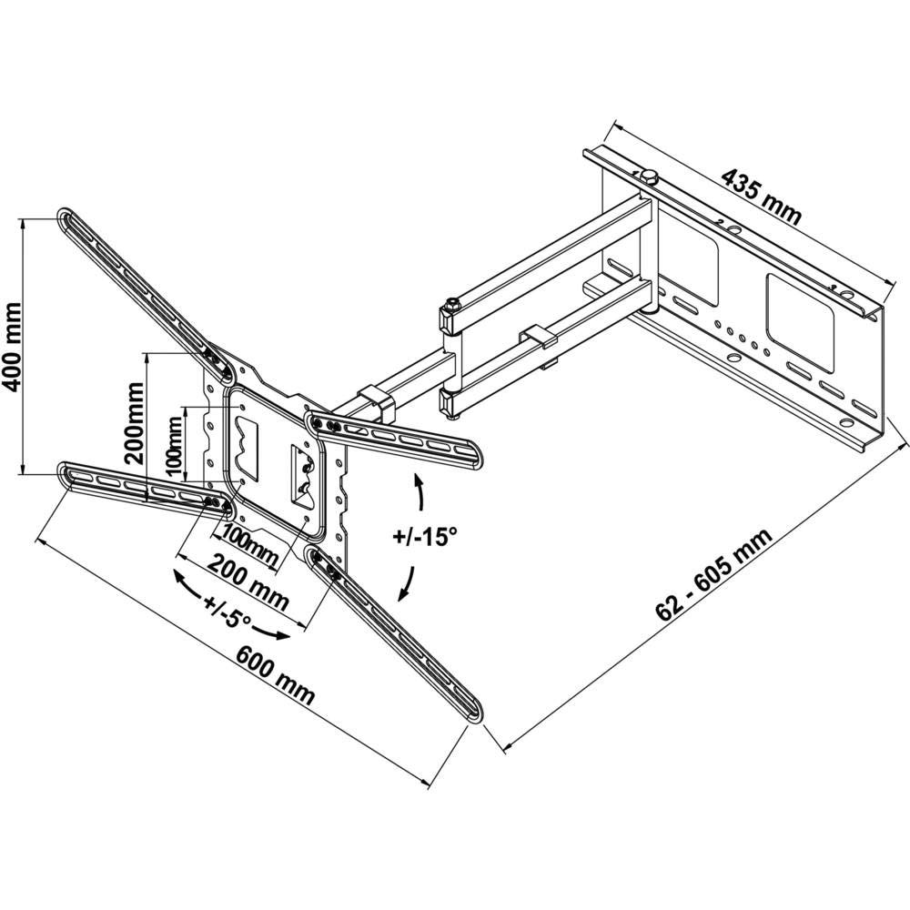 My Wall H18 – 3L – Supporto da parete per LCD TV 160 cm (63 pollici)