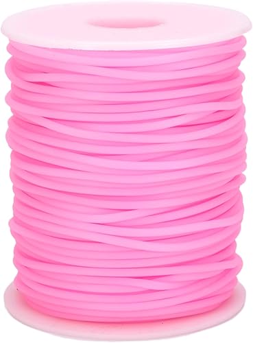 Vista 15 de FASHEWELRY 32.8 yardas 0.079 in Cables de goma para tejer cuerdas de peluquero 0.079 in de goma para puntada de goma protector de goma 6