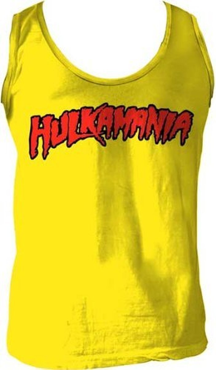 Hulk Hogan"amania" Sleeveless T-Shirt Gold [Apparel] Size: Small