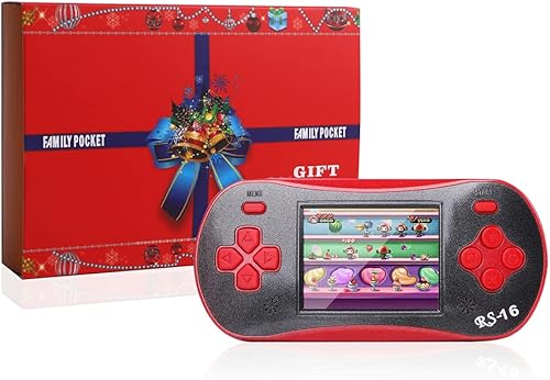 Vista 6 de Juego de Mano para Niños - FAMILY POCKET RS16 Controlador Clásico Portátil 260 Juegos Pantalla LCD de 2.5 Pulgadas Sistema de Video Juegos Arcade