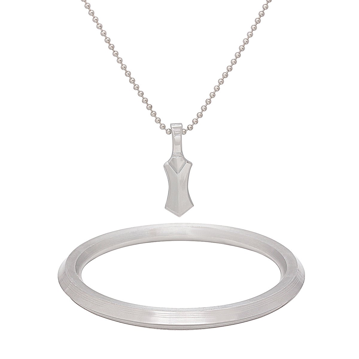 Sikh Sardar Punjabi Khalsa Stainless Steel Heavy Kada and Khanda Kirpan Pendant for Men and Women-image-32