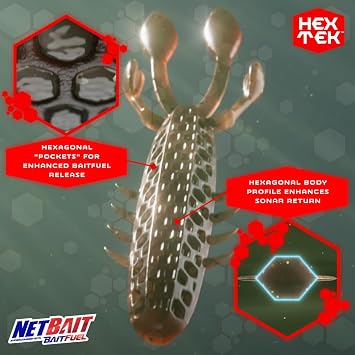 HexTek EKO Craw | Soft Plastic Crawfish Trailer & Flipping Bait | Heavy Cover Craw | Watermelon Red Magic, 3 1/2-Inch