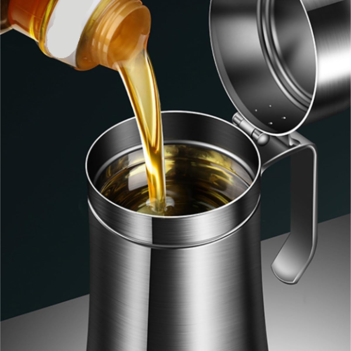 Dispenser per Salsa di Soia Bottiglia Di Condimento For Aceto E Salsa Di Soia Senza Olio For Uso Domestico, Set Da 2 Pezzi Contenitore Dell'olio