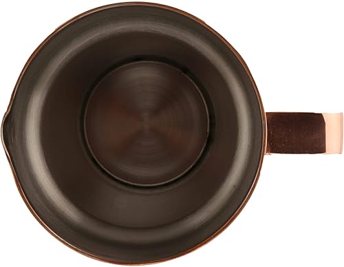 Miniatura 2 de G.E.T. MM-160-WCPRSS - Jarra de cobre aislada a prueba de sudor con acabado martillado, 1.6 cuartos de galón