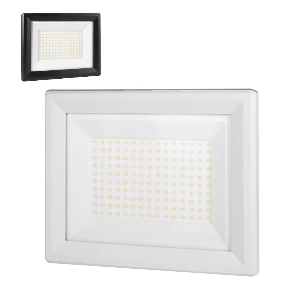 TIBELEC, Projecteur LED 100W / 9220 Lumens, Indice de Protection IP65, Pour l'Eclairage Extérieur, Avec Connecteur Rapide Intégré, Solution d'éclairage extérieur efficace, Blanc